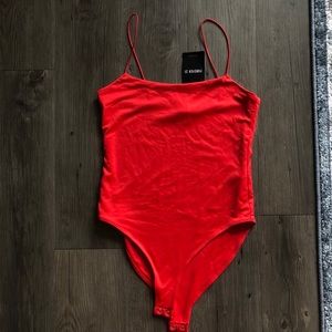 Red bodysuit